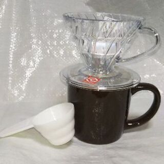値下げ💴⤵〈新品〉ハリオ式コーヒードリッパー&マグカップ（売り切...