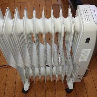 あげます0円！温風ファン搭載オイルヒーター！