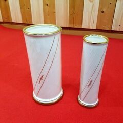 LANCEL/ランセル 2個セット 花瓶 ゴールドライン フラワ...