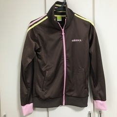 アディダス　ジャージ上　ブラウン　レディース　Ｌサイズ