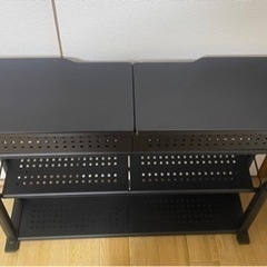 Bauhutteバウヒュッテ BHC-1200H-BKブラック デスク