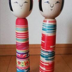更に更に大幅値下げ　伝統こけし　土湯　渡辺忠雄　２本セット