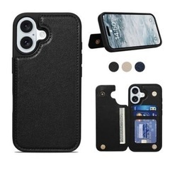 Phone 16 Plus 用 背面 手帳型 カード収納 ケース