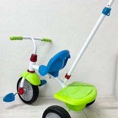 【中古品】スマートトライク ファン 2in1 三輪車 押手棒付 ...