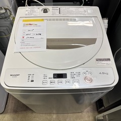【4.5kg】洗濯機　シャープ　SHARP 2021年製　ES-...