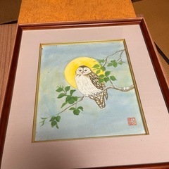 譲渡日【7/14.16.28.29.30.31】額縁＆フクロウ絵付き