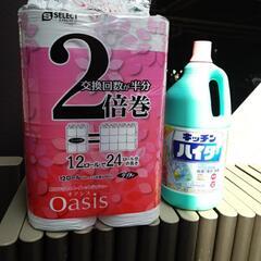 トイレットペーパー、ハイター