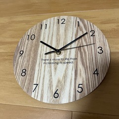 掛け時計　ウッド　ナチュラル