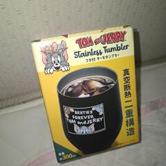 トムとジェリー　フタ付きサーモタンブラー　黒